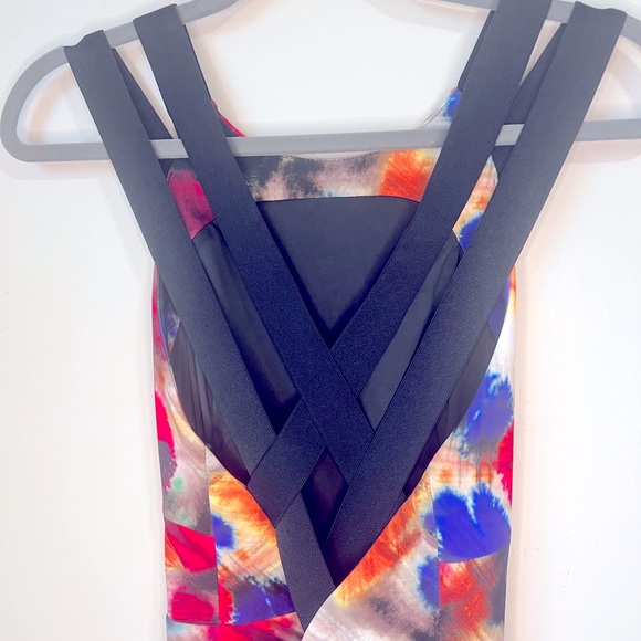 Milly Hayden Graffiti-Print Sheath Dress Size 8 - Picture 9 of 11